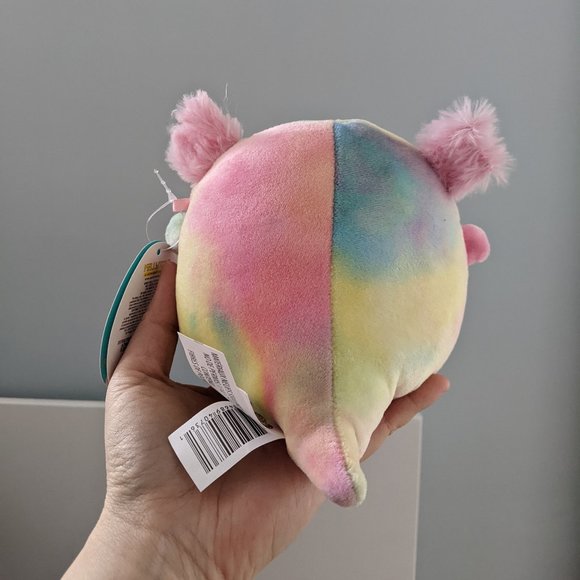 5" Tinley Tie Dye Axolotl Squishmallow (Pink face) - Picture 3 of 3